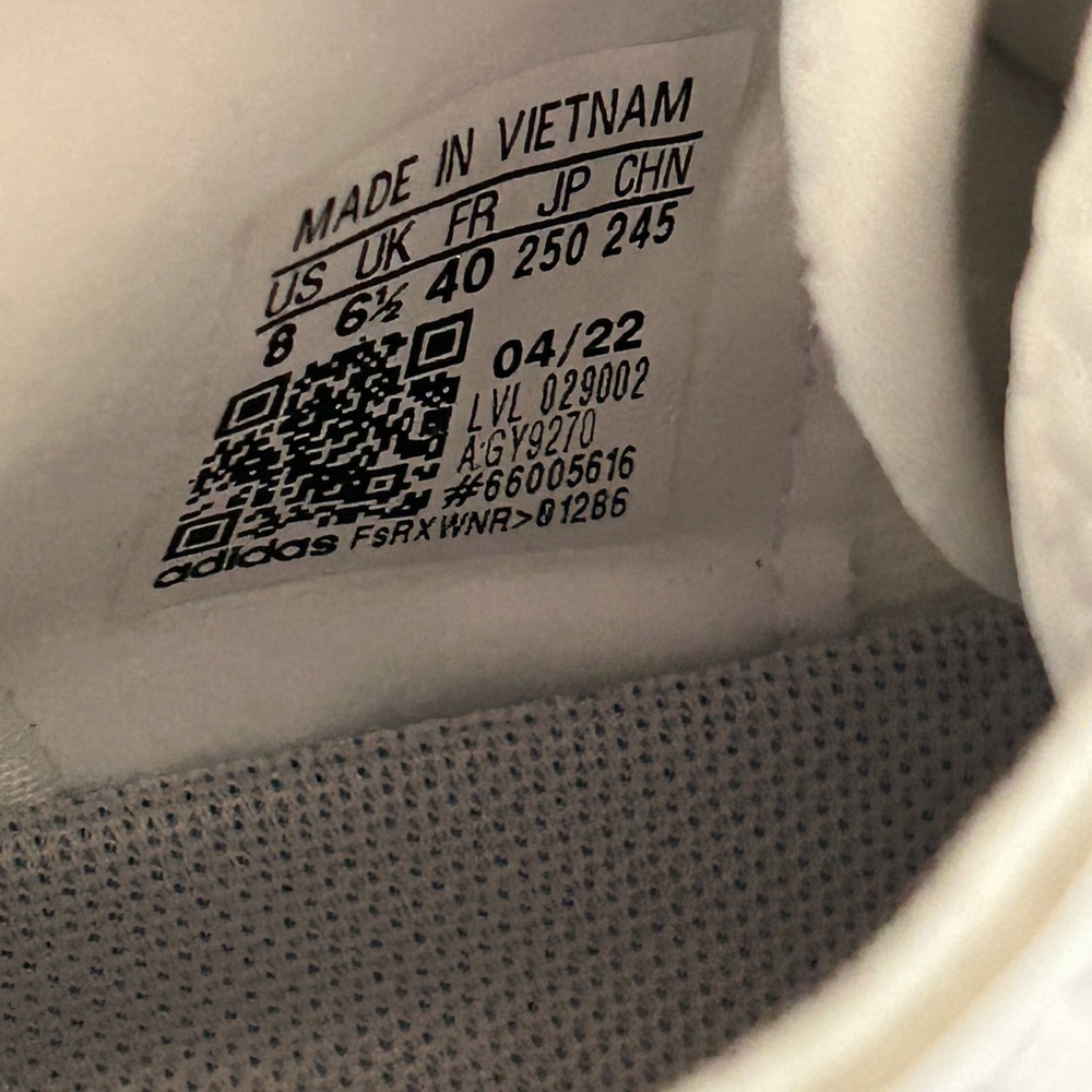 Adidas Crazyflight Shoes White Silver Metallic & Grey Color-way S 8 GY9270 - Picture 13 of 16